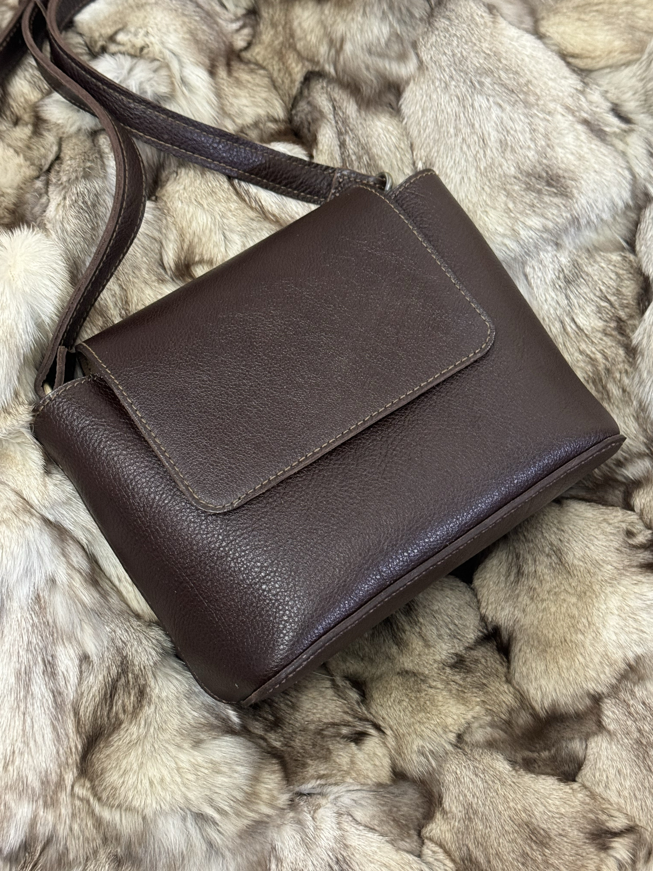 手工头层全牛皮简约高级感小方包 真皮单肩斜挎问题款女包