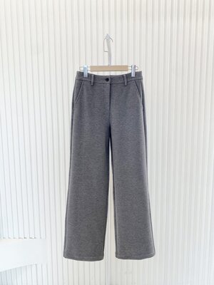 2026春新款女装高腰显瘦直筒裤休闲裤棉绵羊毛之he同款工厂尾货