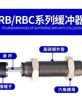 厂家直供SMC型油压缓冲器RB0806/1412/2015 气缸液压阻尼器减震器