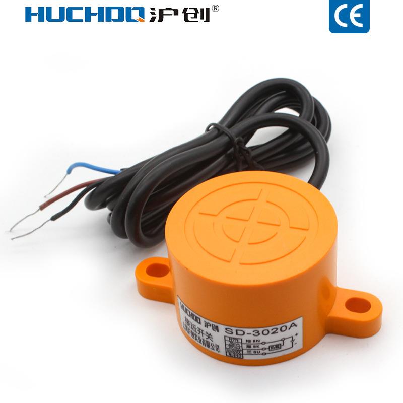 金属感应器电感式接近开关SD-3020A/B/C/D/AL三线NPN常开常闭24V