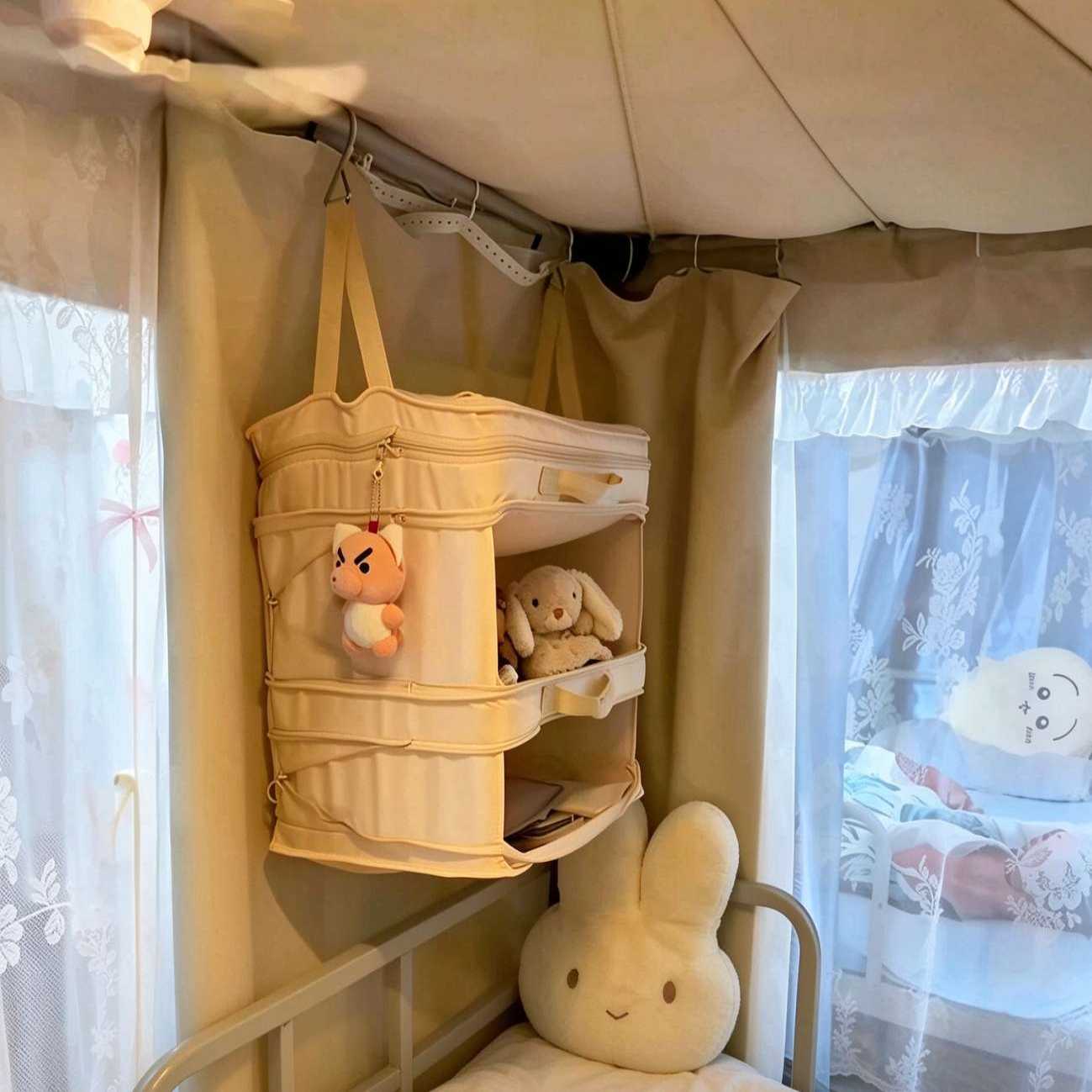 宿舍床上收纳挂袋大容量置物袋寝室多功能分层收纳包床帘收纳挂袋