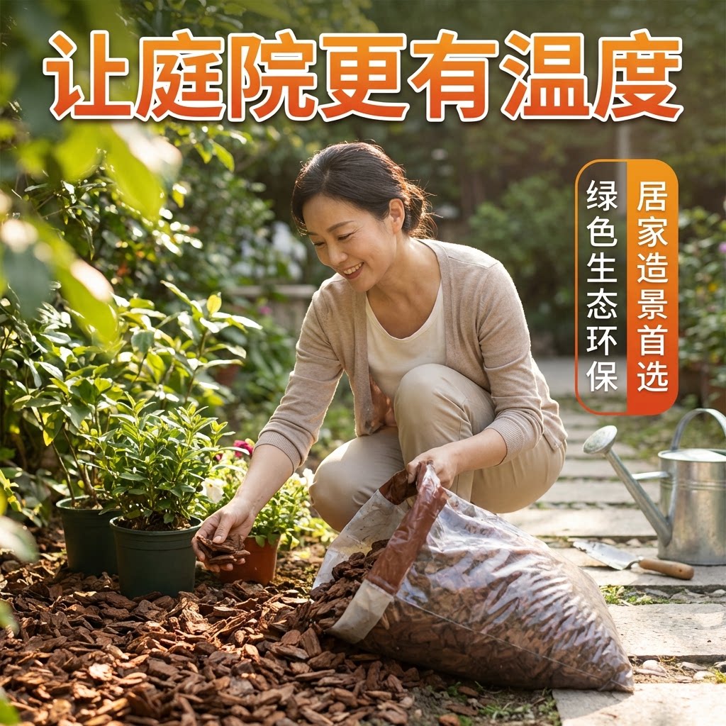 打磨松树皮覆盖物树坑树穴覆盖彩色木屑有机覆盖物花园庭院覆盖土