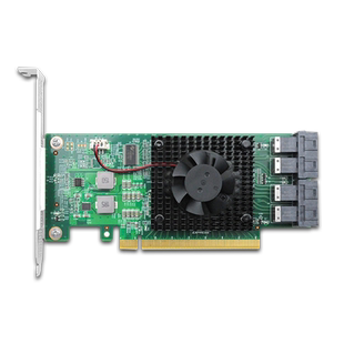 Linkreal 4口U.2NVMe扩展卡 PCIe转固态硬盘SSD转接卡 热插拔满速