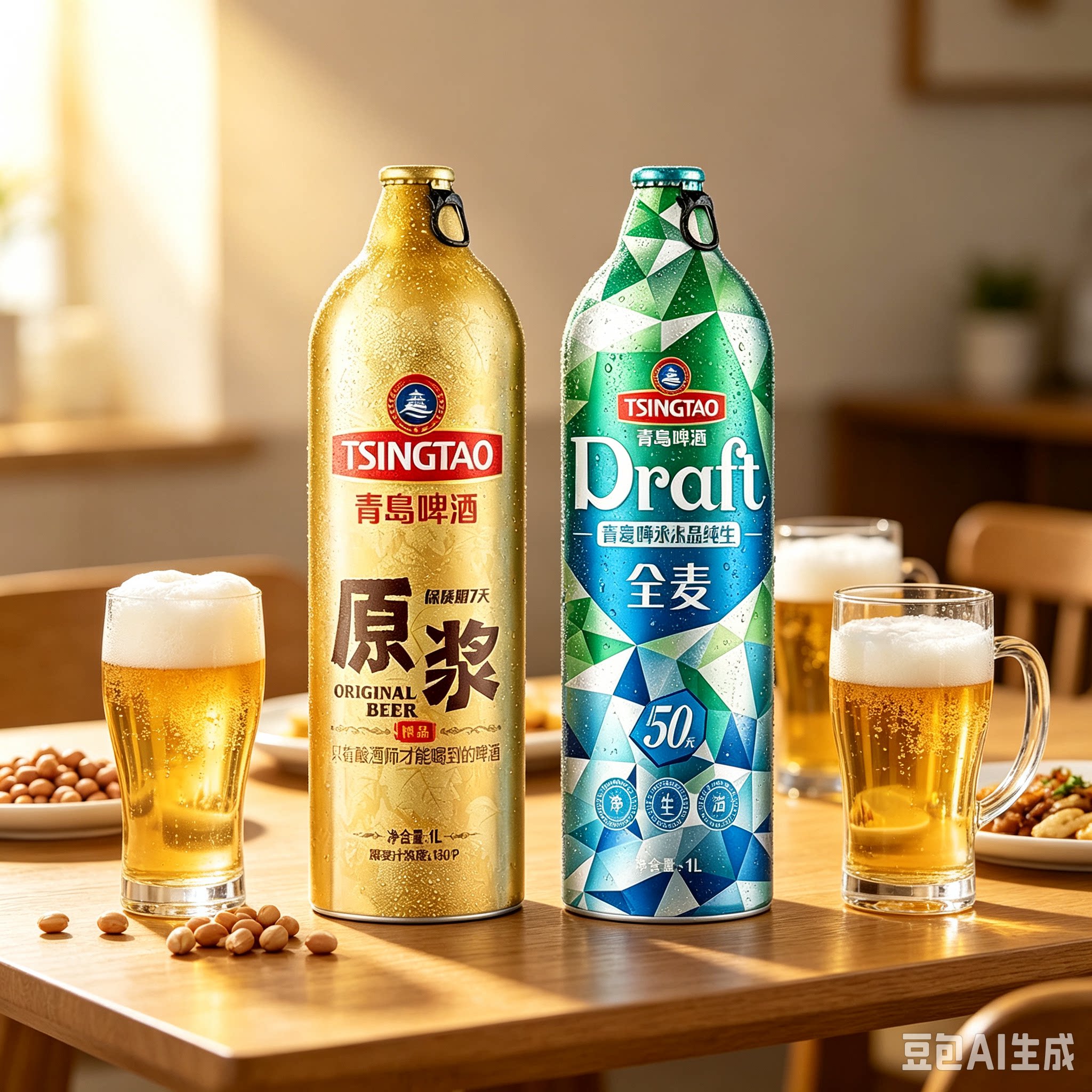 青岛啤酒7天原浆50天纯生礼盒