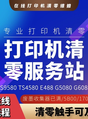 适用佳能TS8220 TS4580 TS9580 g5080 g6080  5b00打印机清零软件