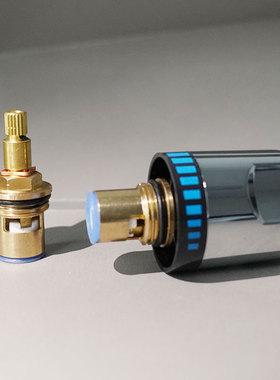 恒温龙头配件 出水开关阀芯铜快开阀芯 开关手轮手柄通用恒温阀芯