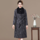 妈妈装 冬加厚水貂毛领鹅绒外套 中老年女装 羽绒服中长款 2025新款