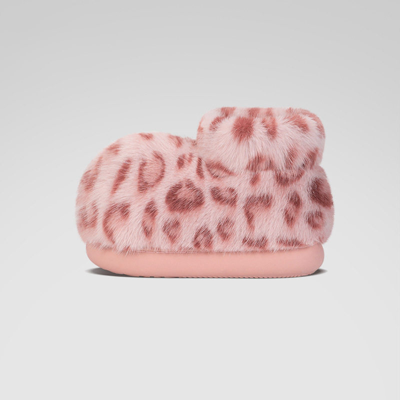 斑点棉靴女冬季居家居室内保暖情侣厚底毛毛鞋包跟厚绒短筒棉鞋男,女鞋,棉鞋,淘宝优惠券,粉丝福利购,淘宝优惠卷