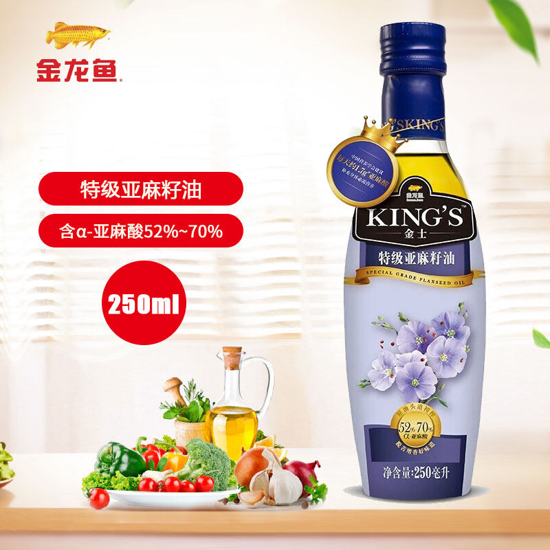 金龙鱼kings亚麻籽油250ml