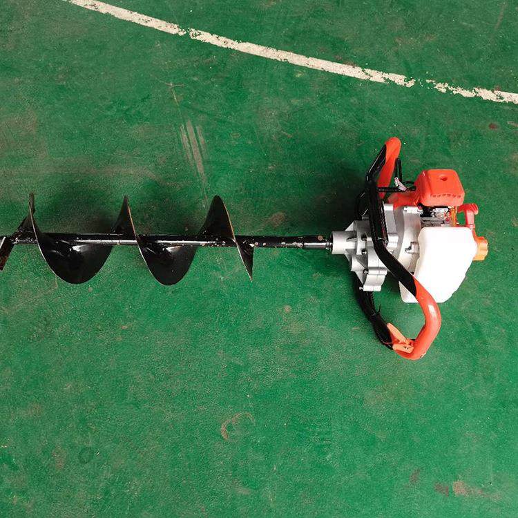农林业小型手提打孔种植机械汽油挖坑机二冲程坡地易携带钻坑机
