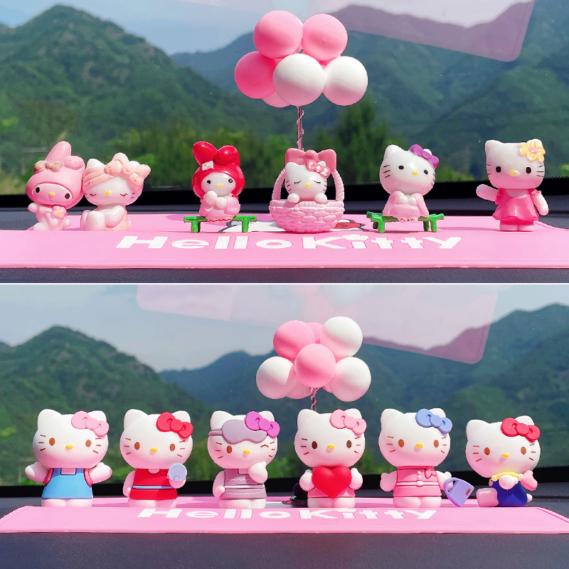 凯蒂猫汽车摆件中控台装饰