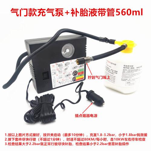 比亚迪秦plusdmi 宋pro 汉 DMi唐真空胎自补胶EV补胎液轮胎充气泵