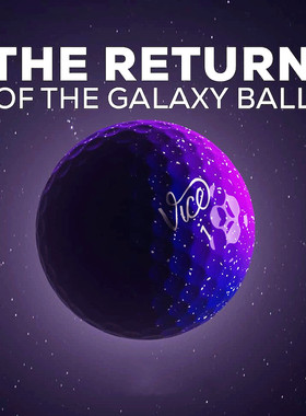 德国Vice Golf高尔夫球Pro2025新款渐变银河紫喷墨高水准稳定软球