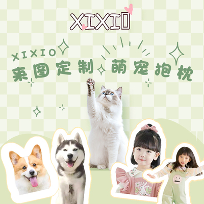 XIXI口 抱枕diy定制可印照片床头靠垫靠枕沙发抱枕车用被子两用