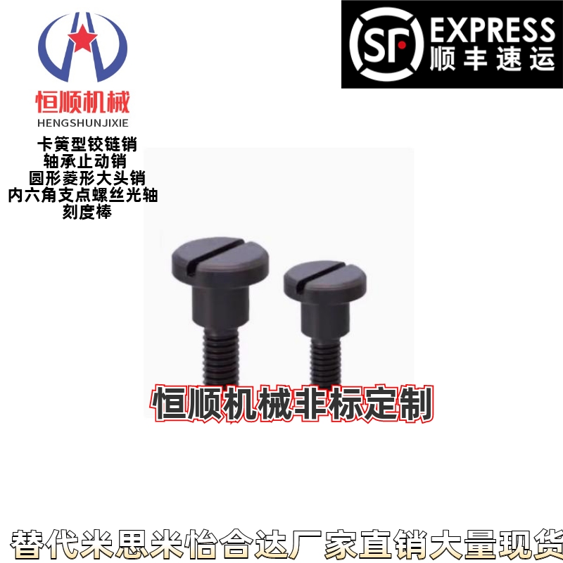 支点用台阶螺丝一字槽型