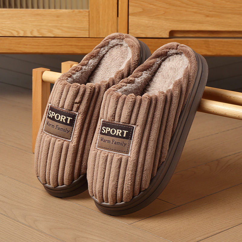 25新款简约男士保暖棉鞋