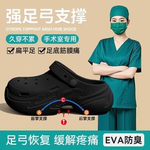 防滑防臭护士手术室拖鞋 eva医用洞洞鞋 外穿2025新款 女款 夏季