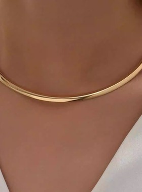 时尚金色光面欧美跨境货源项圈