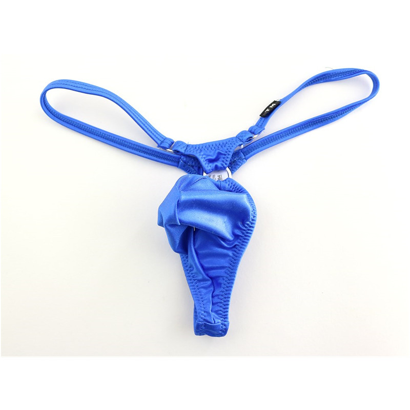 2022新款夏季性感男士单丁裤带环男士情趣薄丁字裤T裤弹力薄锦纶