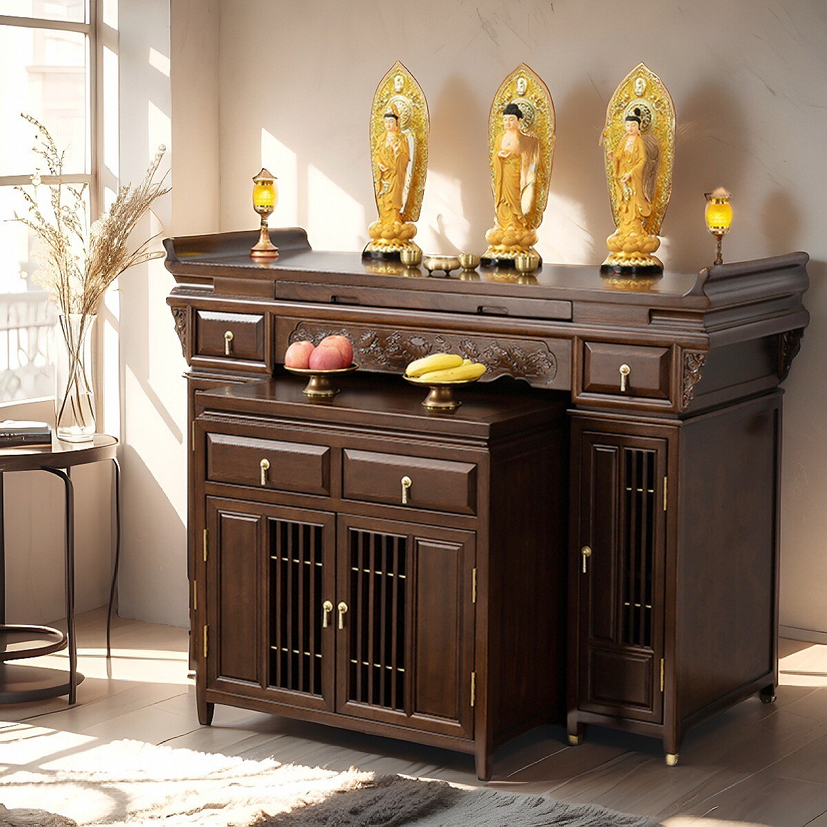 新中式高品质榫卯结构实木供桌