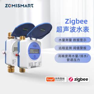 zemismart智能超声波水表zigbee涂鸦tuya无线远程控制看流量预警