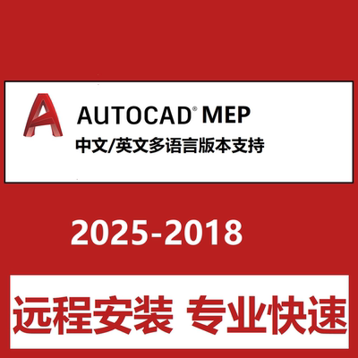 CAD MEP 2025 2024 2020 21 2022 2023软件远程安装中文版Mep软件