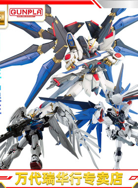 万代 拼装模型 MG独角兽高达 00量子 强袭自由 飞翼零式改EW 圣盾
