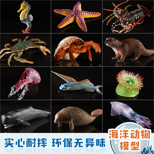 玛奇乐海洋动物模型仿真环保pvc
