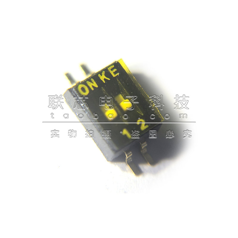 全新原装 DSHP02TSGET 1.27mm间距2位贴片拨码开关/拨动编码开关 - 实物图