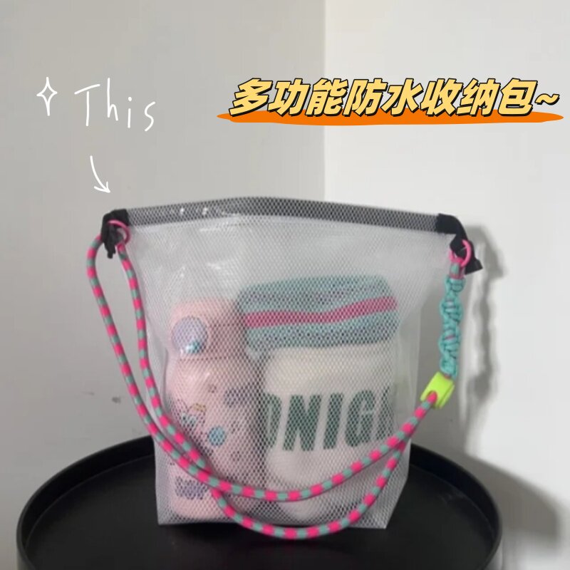 游泳专用防水包便携旅行洗漱包透明大容量收纳袋上班通勤饭盒包包