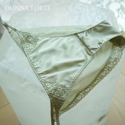 DonnaForte真丝低腰蕾丝内裤轻盈小巧半臀裤舒适里档|Paloma Soft