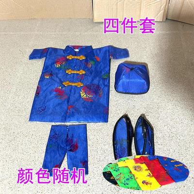 烧纸寒衣节布寒衣全套烧纸豪华版衣服十月一清明上坟鞋老人