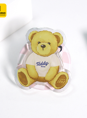 MOLAN CANO韩国萌熊啪嗒可爱创意气囊磁吸手机支架MagSafe卡通熊