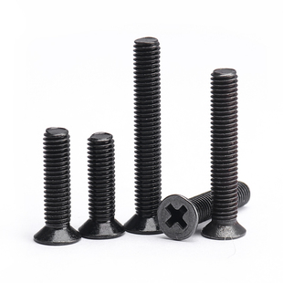 201不锈钢十字沉头平头机牙螺丝钉黑色不锈钢M1 M2M2.5M3M4M5M6M8