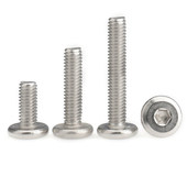 汉固威304不锈钢倒边内六角螺丝圆头斜边螺钉家具螺栓M2.5M5M6M12