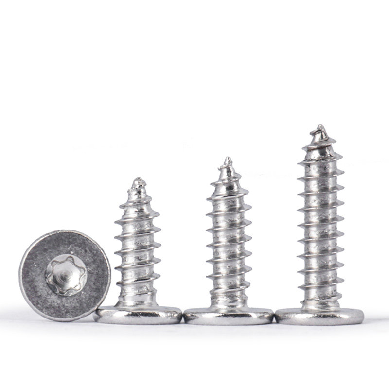 304不锈钢内六角扁平头自攻螺丝CA梅花头薄大平头木螺钉2M3M4M5M6