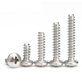 M1M1.7M2M2.2M2.6不锈钢304十字圆头平尾自攻小螺丝钉 PB盘头自功