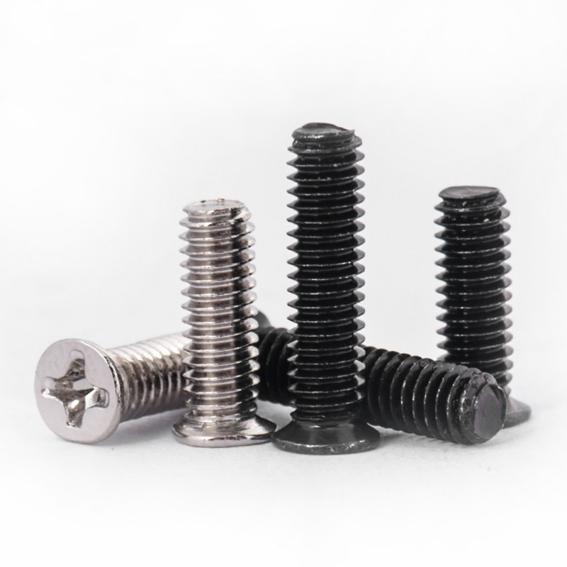 碳钢镀黑机螺钉十字小沉头高强度
