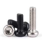 汉固威10.9级高强度镀镍圆头内梅花螺丝发黑蘑菇头螺栓M2M2.5M3M4