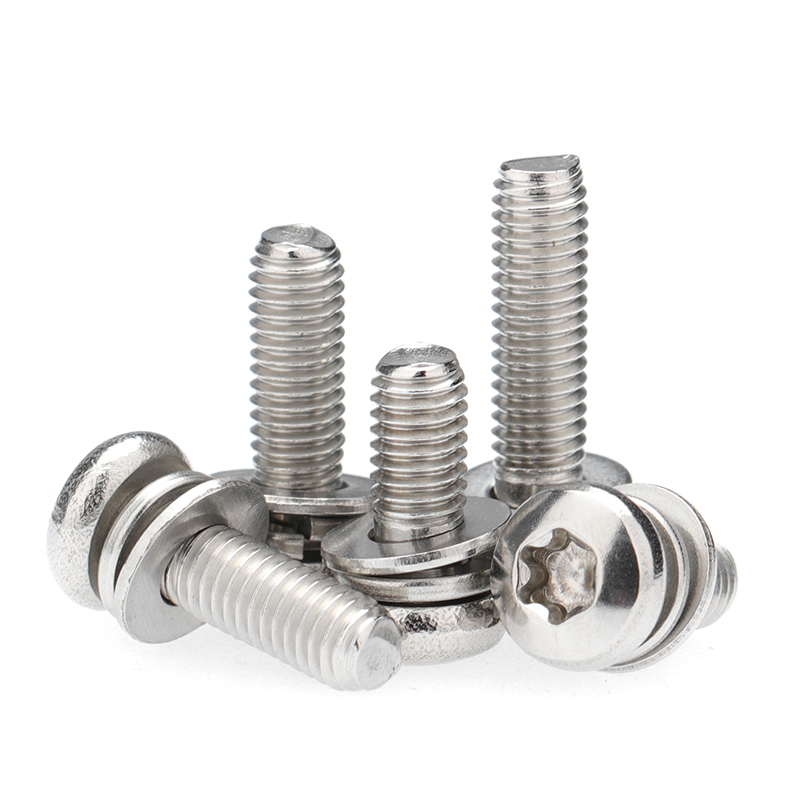 304不锈钢圆头梅花组合螺钉