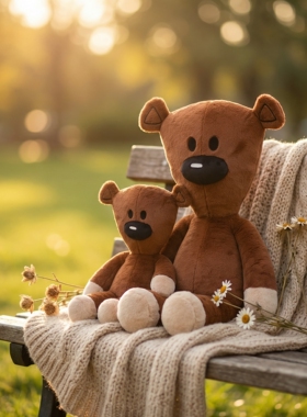 狄高原创正品憨豆先生泰迪熊同款陪伴玩偶抱枕毛绒礼物110cm大号