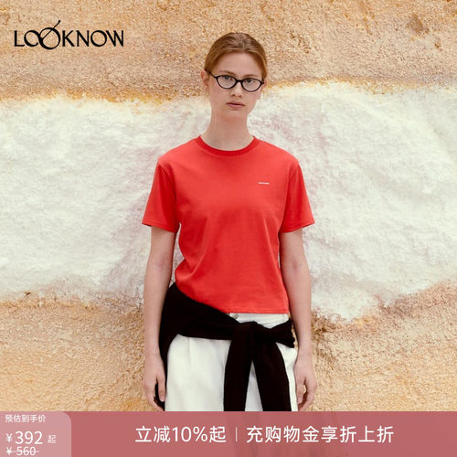 low classic LOOKNOW26春季新品多色圆领T恤
