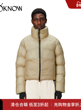 RAINS设计师品牌LOOKNOW冬季Kevo短款夹克外套女