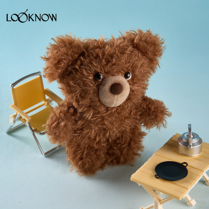 高超同款SFSGLOOKNOW2025春夏棕色潦草小熊挂件