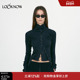 深灰色双层针织开衫 LOW 女 LOOKNOW2025秋季 新款 CLASSIC