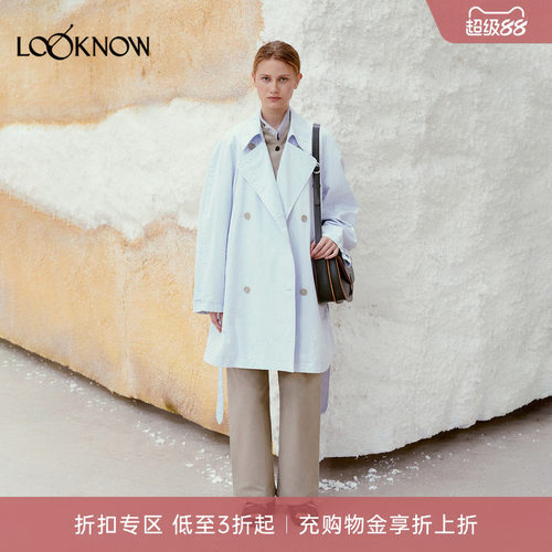 low classic LOOKNOW26春季新品多色系扣风衣