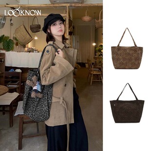 通勤百搭豹纹单肩包 新款 吴佳怡同款 SFSG豹纹系列LOOKNOW25年春季