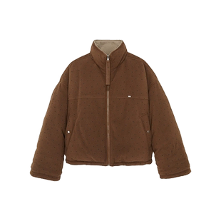 IMMI设计师品牌LOOKNOW秋冬摇粒绒立领双面穿羽绒服