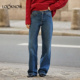 牛仔裤 LOOKNOW2026春季 Rouje 新款 多色修身 长裤 女