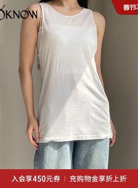 AMERICAN VINTAGE设计师品牌LOOKNOW春夏新款白色吊带背心女